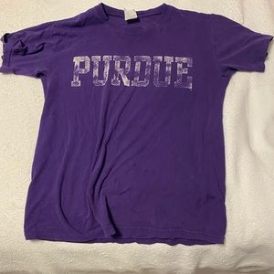 purple purdue college tshirt